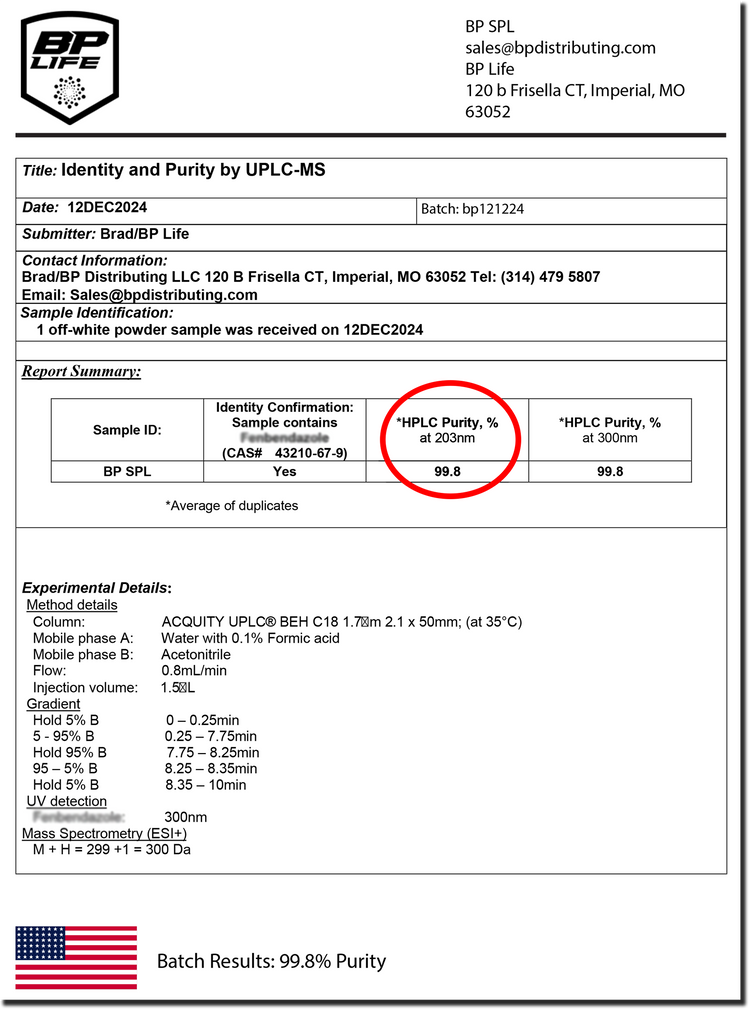 Fenbendazole Powder